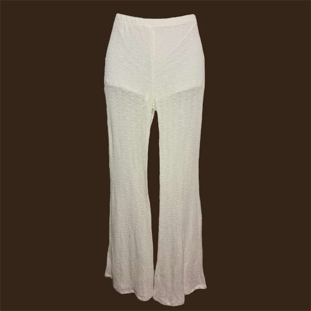 White boho festival Women's Pants.
